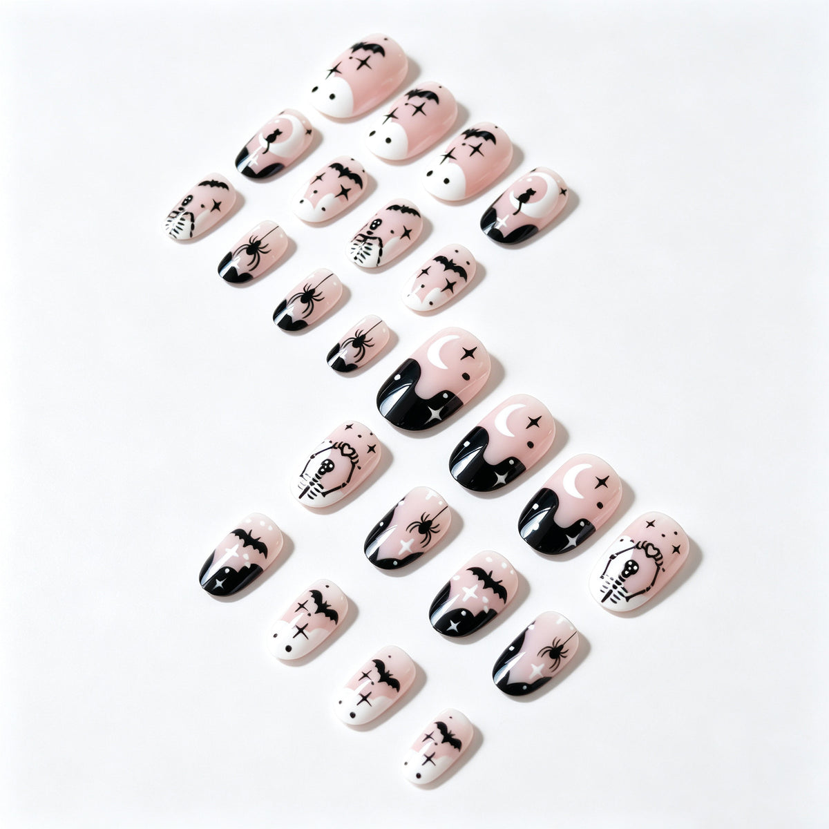 Halloween-Themen-Nagelkunst-Set