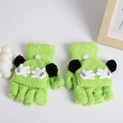Niedliche Panda-Themen-Fingerlosen Handschuhe Brehn