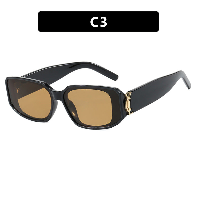 Damen modische Sonnenbrille mit eckigem Design und luxuriösen Details Brehn