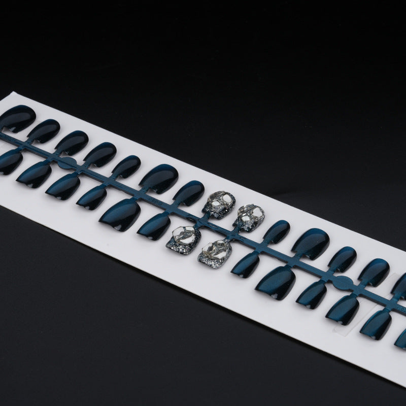 Premium mit Strass besetztes Press-On-Nagelset Brehn