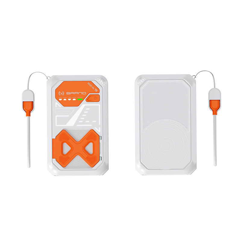 Tragbare Powerbank mit multifunktionalem Ladekonzept und ergonomischem Design Brehn