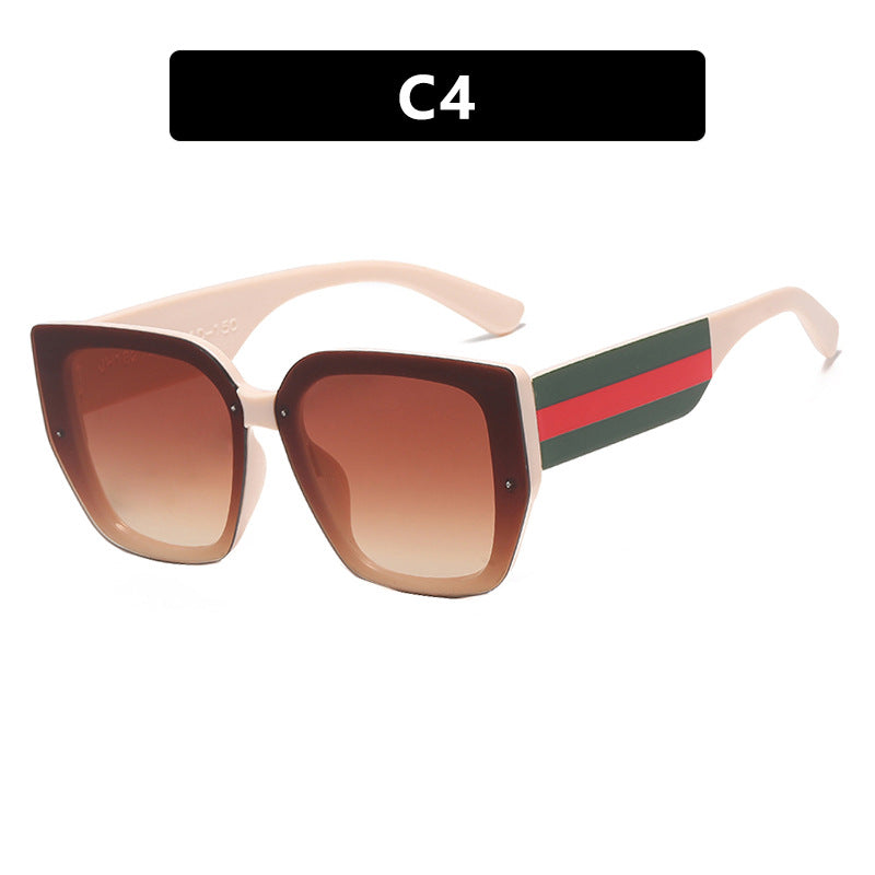 Damen oversized Sonnenbrille mit modischem Rahmen und UV-Schutz Brehn