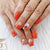 Festliche Kürbis-Themen Press-On Nagelset Brehn