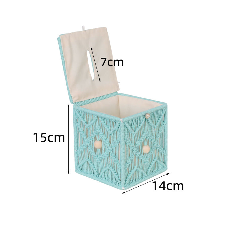 Makramee Aufbewahrungsbox Brehn