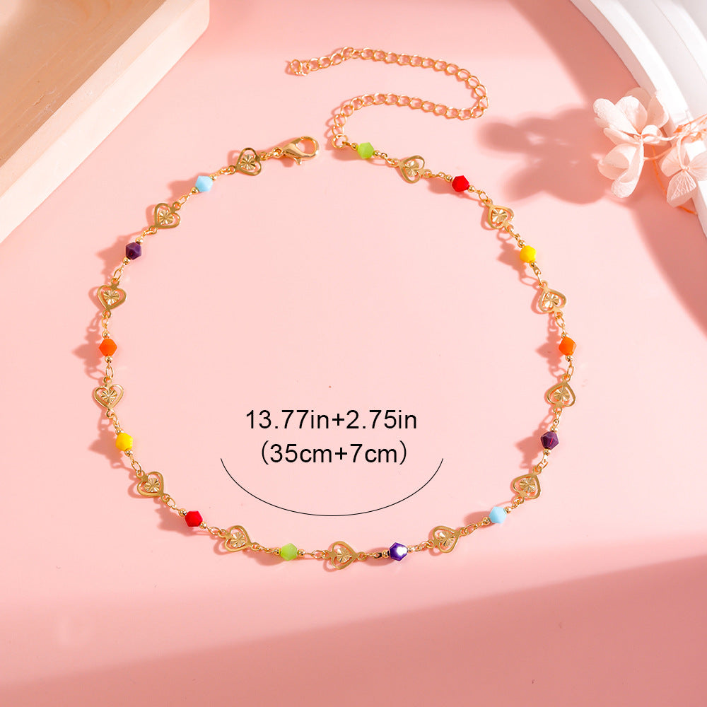 Buntes Herz Charm Armband Brehn