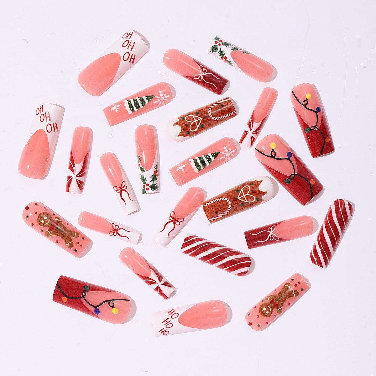 Kunstnagelset mit festlichem Weihnachtsdesign Brehn 1789118905