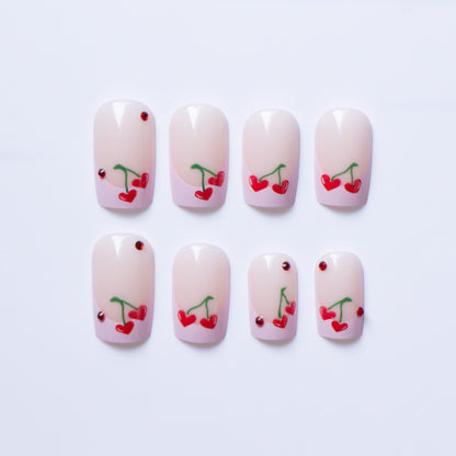 Kirsche-Themen Nagelkunst Set