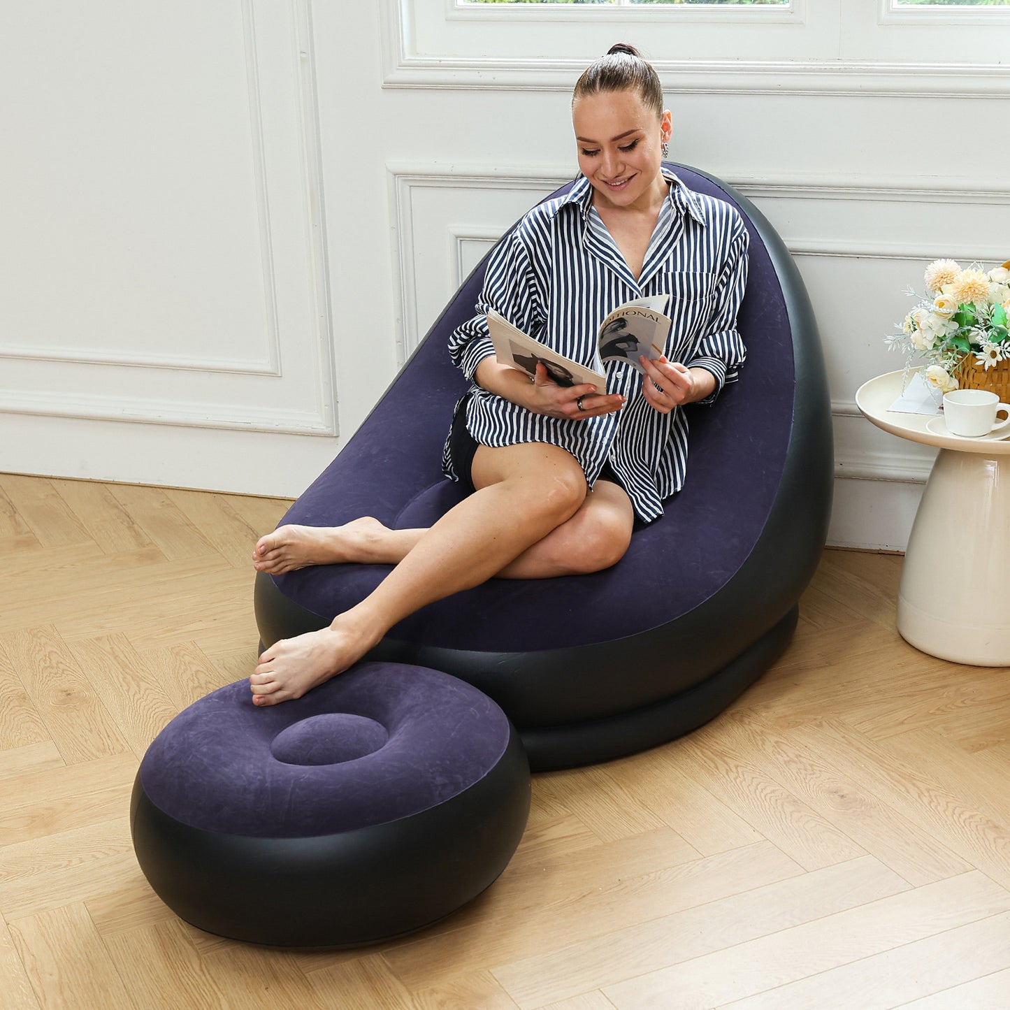 Damen Aufblasbares Komfort-Sofa mit ergonomischer Rückenlehne Brehn