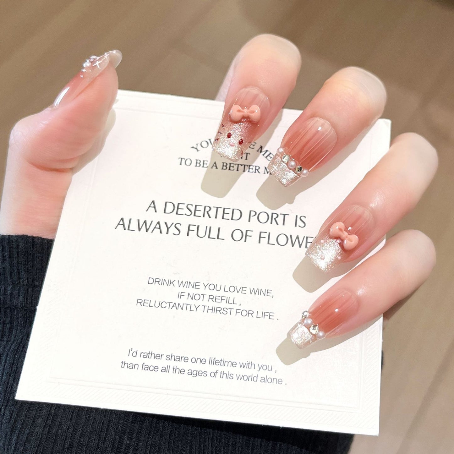 Premium Glitzernde Press-On Nagelerweiterungen Brehn