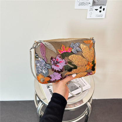 WoFloral Verzierte Clutch Tasche Brehn
