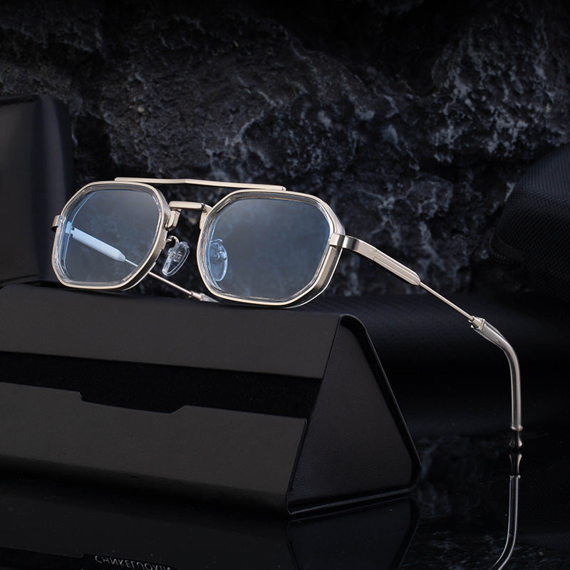 Damen modische Sonnenbrille im auffälligen, asymmetrischen Design Brehn