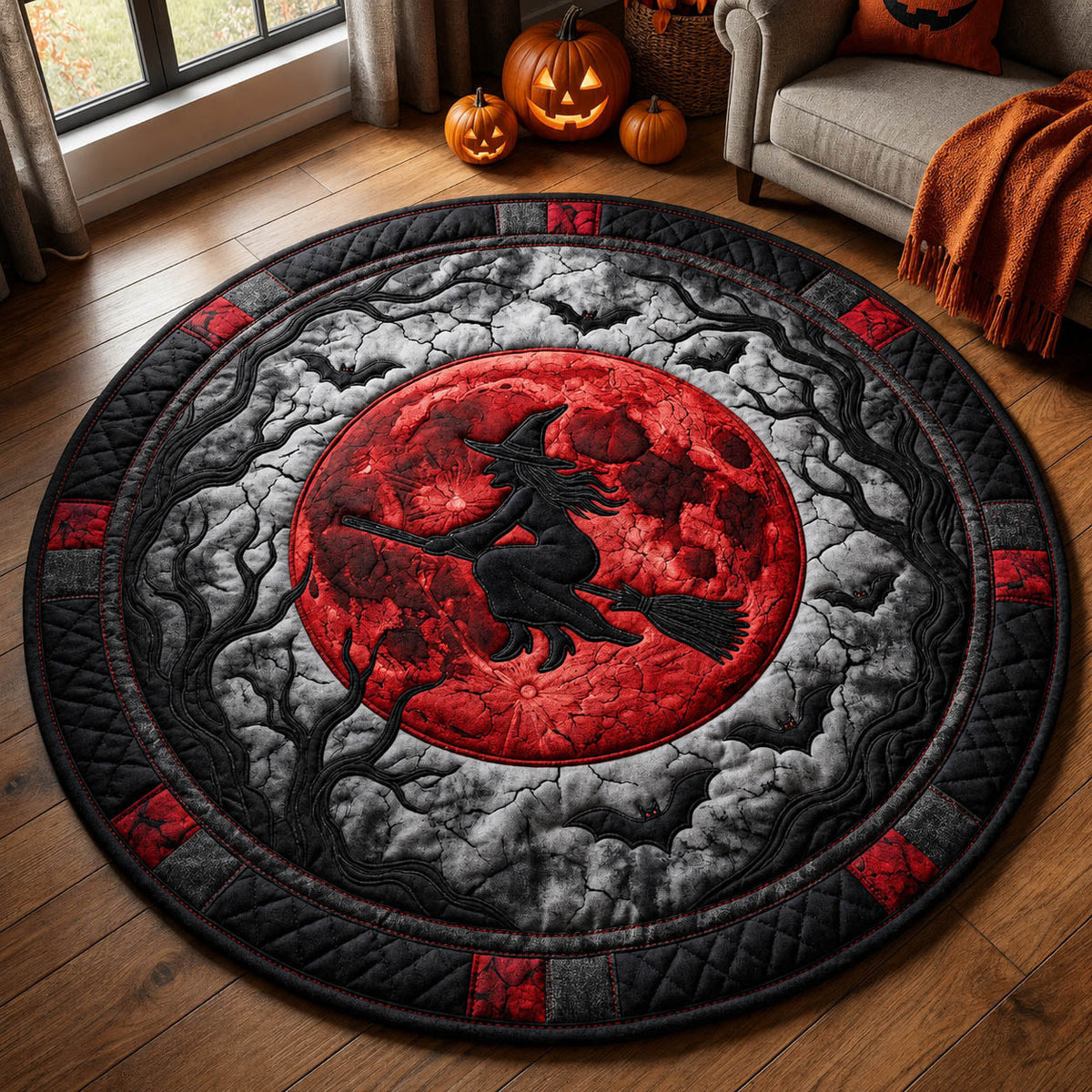 Halloween-inspirierter dekorativer Teppich