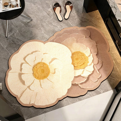 Luxuriöse Blumenmuster-Badematte