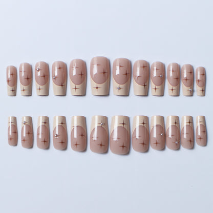 Elegante Lange Acrylnagelkunst