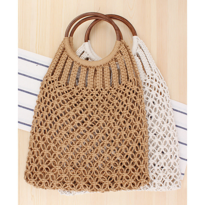 Handtasche mit Geflochtenem Design und Innentasche Brehn
