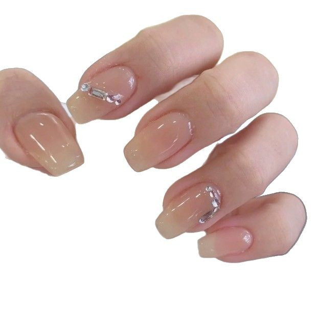 Elegante Press-On Nagelkunst Brehn
