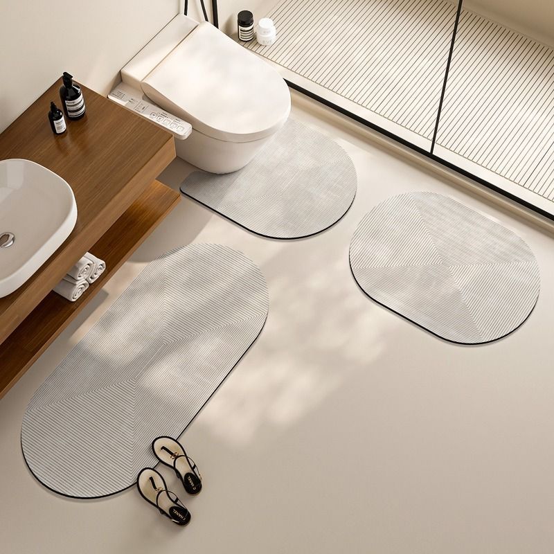 Elegantes Floraldesign-Badematten-Set Brehn
