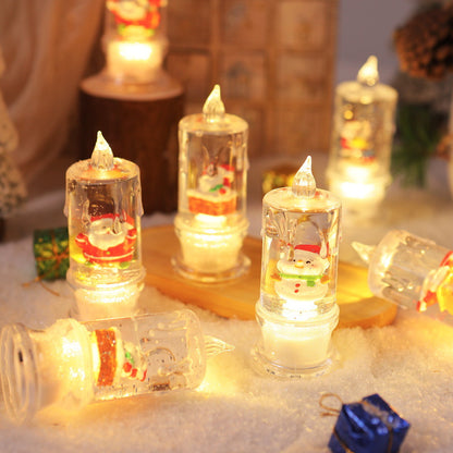 LED Weihnachtslaterne mit Santa-Figur Brehn
