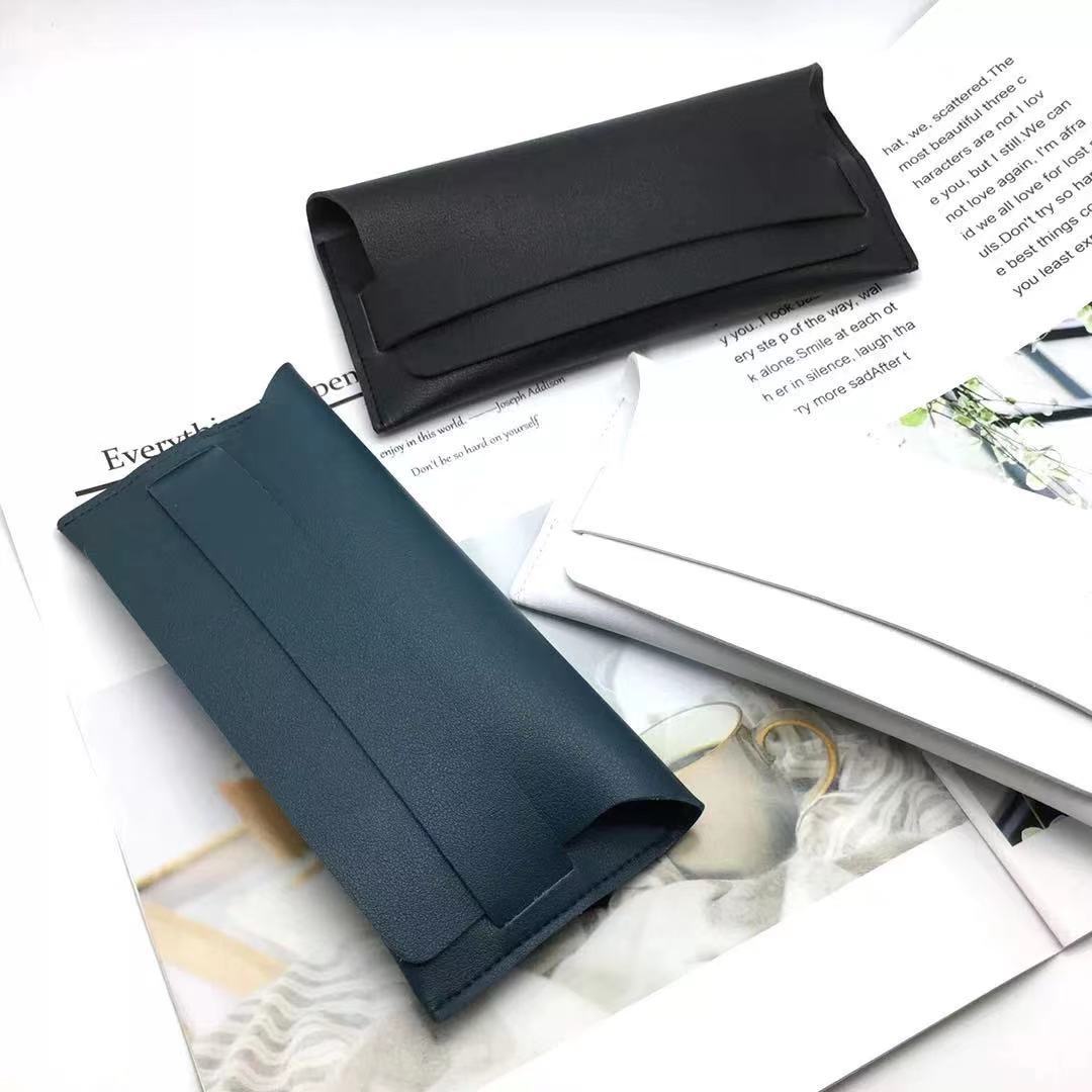 Faltbare synthetische Leder Sonnenbrille Etui Brehn