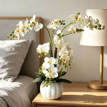 Elegante Kunstorchideenbouquet für die Wohnkultur Präsentation