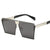 Damen oversized Sonnenbrille mit markantem quadratischen Design Brehn