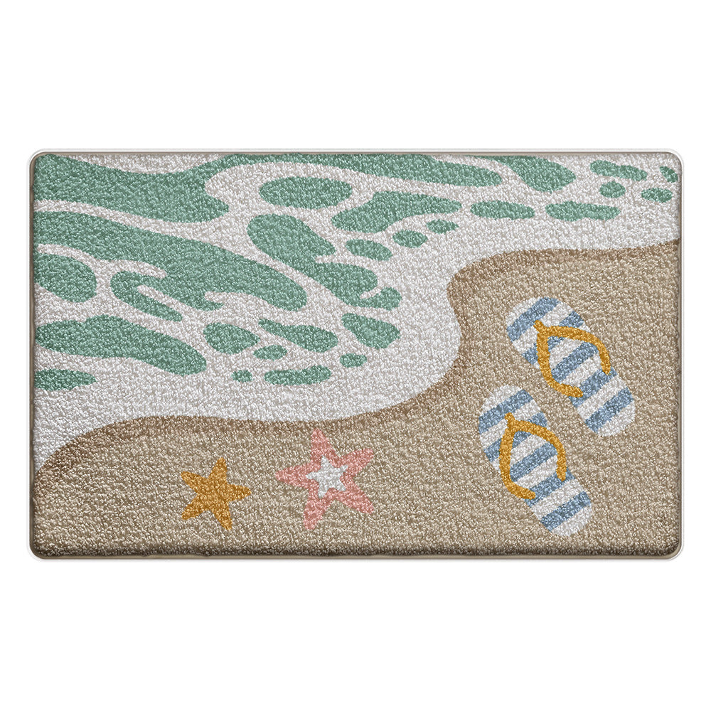 Strand-Themen Badezimmermatte Brehn