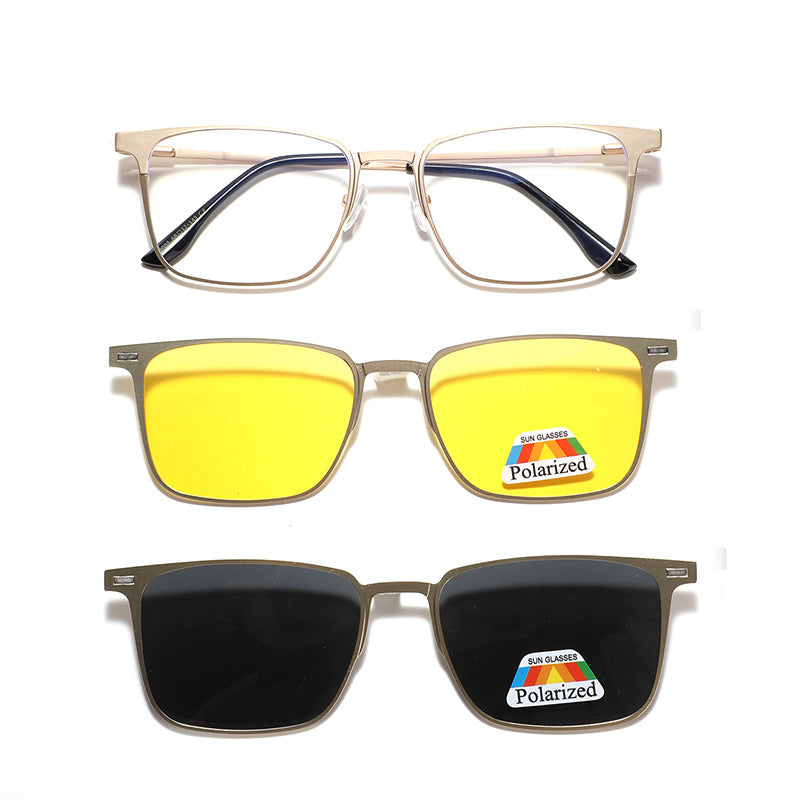 Damen modische Sonnenbrille mit wechselbaren polarisierenden Gläsern Brehn