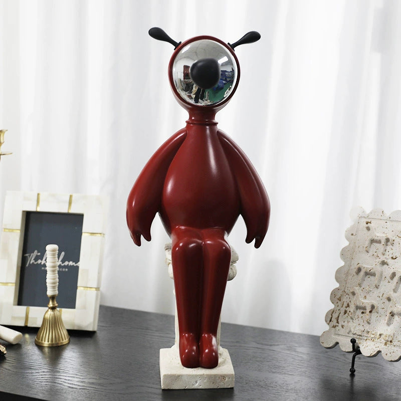Moderne Pferdekopfskulptur