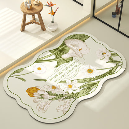 Dekorative Blumen Teppich