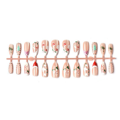 Kunstnagelset mit festlichen Weihnachtsmotiven und eleganten Designs Brehn