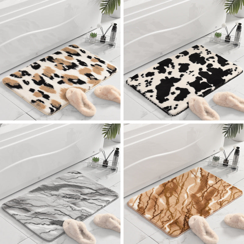 Plüsch Marmor Design Badmatte Brehn