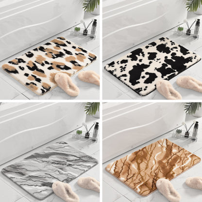 Plüsch Marmor Design Badmatte Brehn