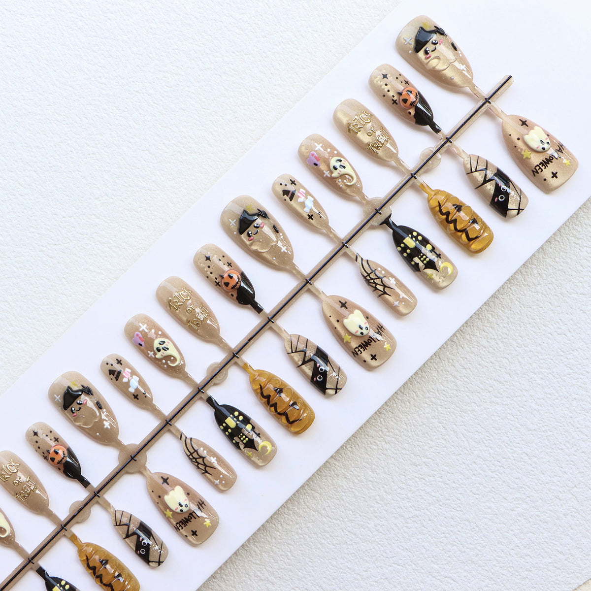 Halloween-Themen Press-On Nail Set Brehn
