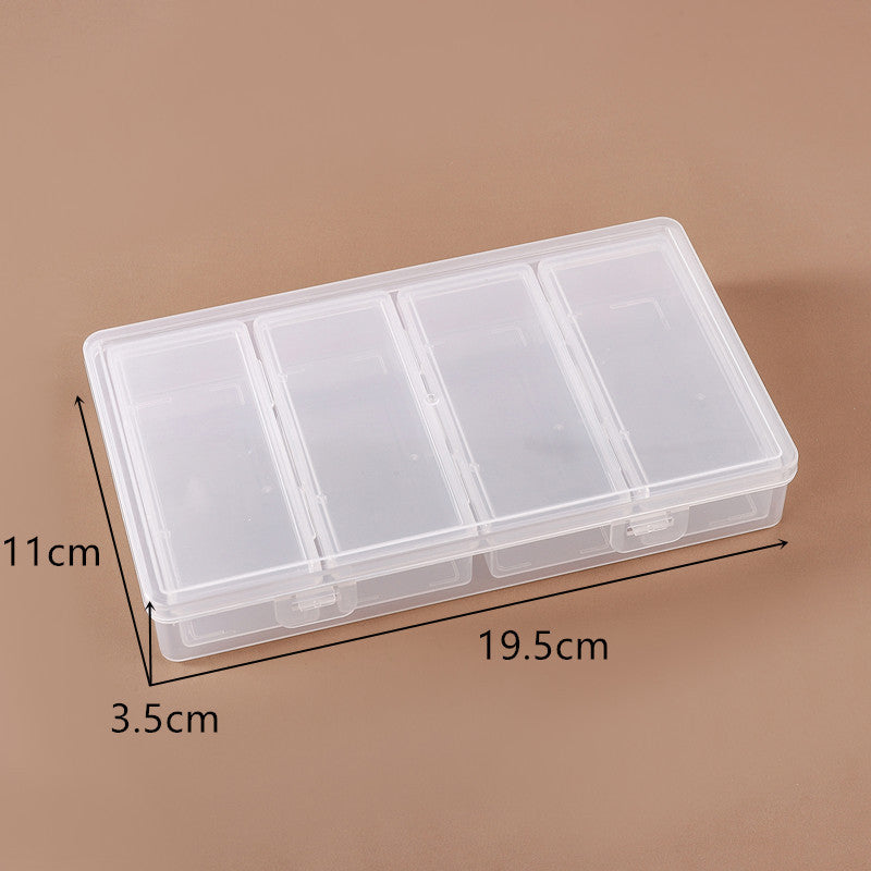 Transparente Mehrfachfach-Bastelaufbewahrungsbox Brehn