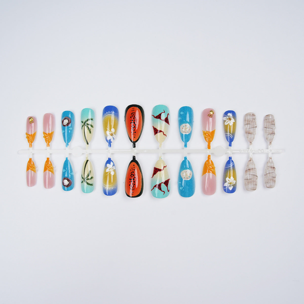 Kunstnagelset mit maritimem Motiv Brehn