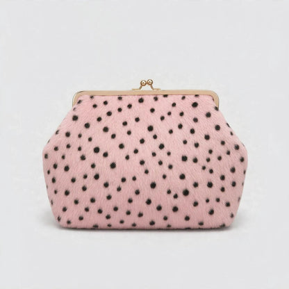 Polka Dot Fell Handtasche