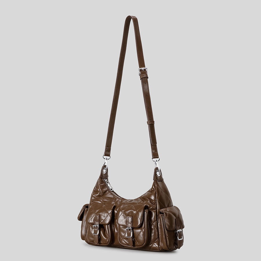 Gepolsterte Mehrfach-Taschen-Handtasche