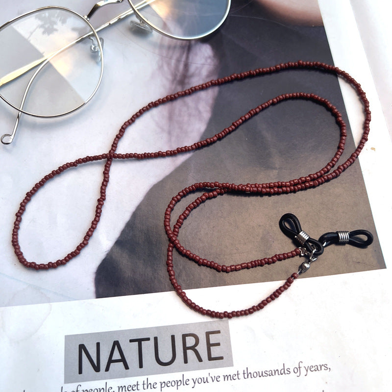 Chic Perlen Brillen Kette Brehn