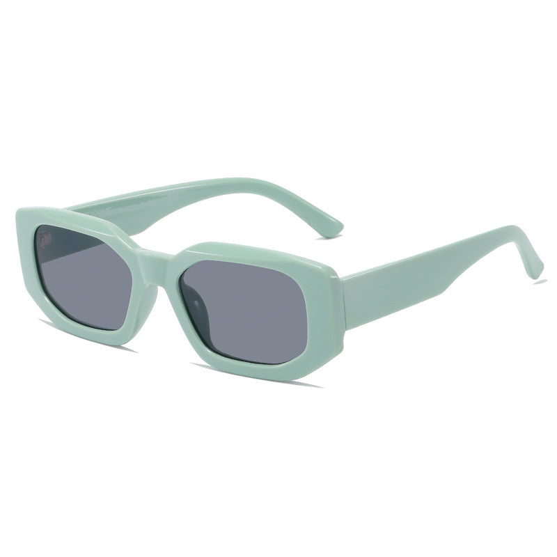 Damen modische quadratische Sonnenbrille mit unverwechselbarem Rahmen Brehn