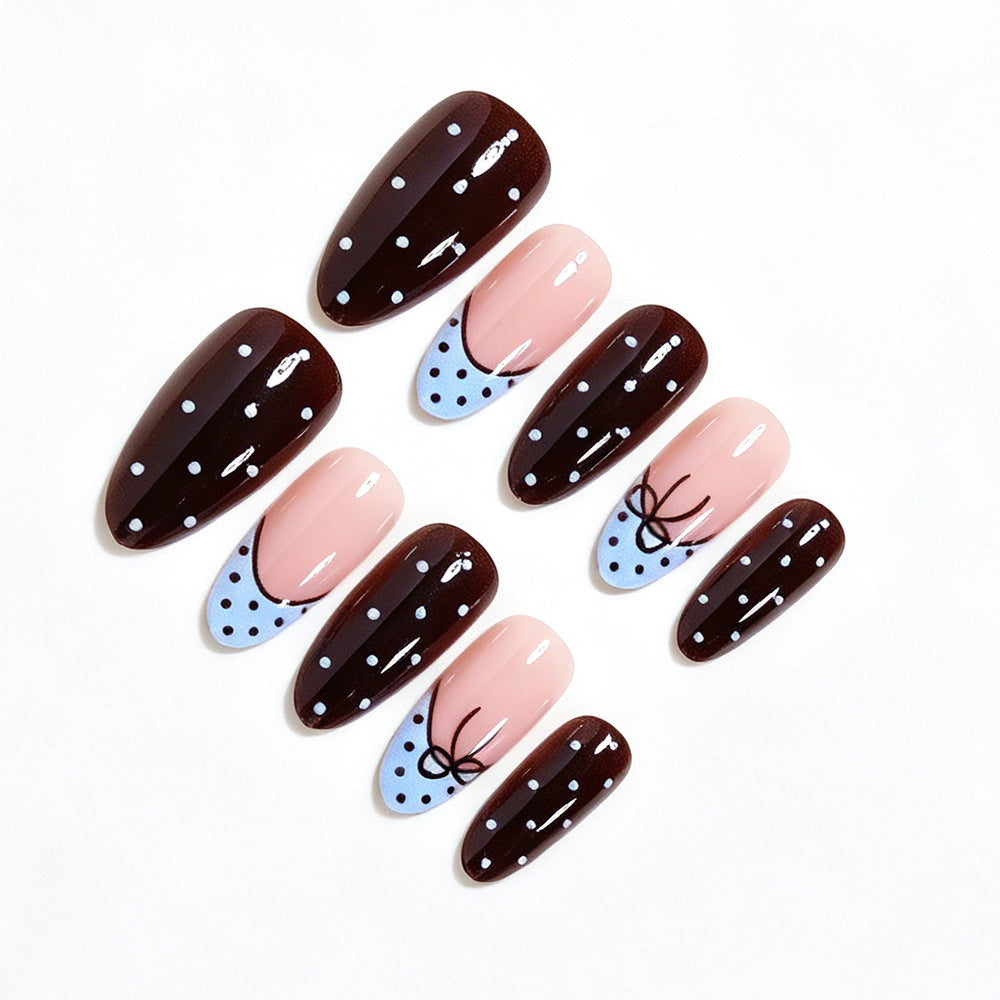Verspieltes Pünktchen Press-On Nagelset Brehn