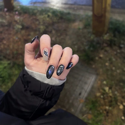 Galaxie Inspirierte Press-On Nagelkunst
