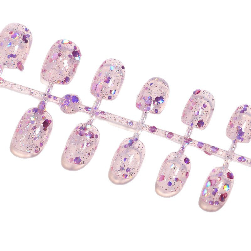 Glitzer-infused Press-On Nagelspitzen Brehn