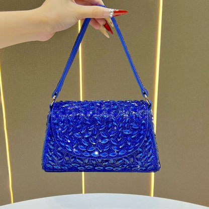 Verschnörkelte Kristall-Detail Abendhandtasche