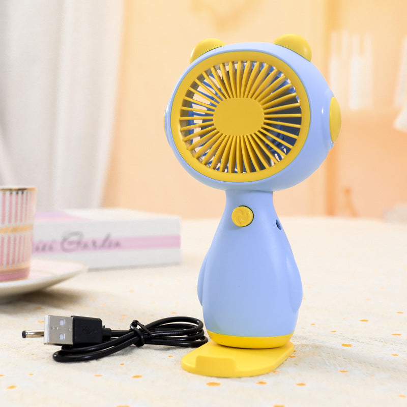 Frauen tragbarer Mini-Ventilator im niedlichen Tierdesign Brehn