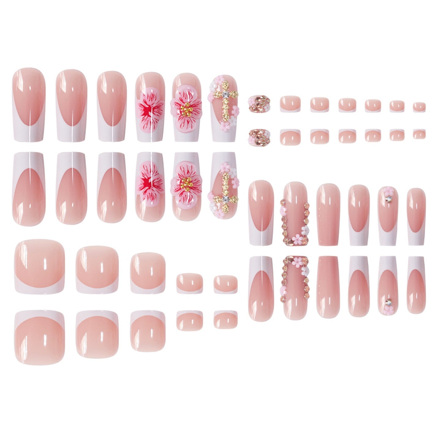 Dekorative florale Acryl-Nagelkunstverlängerungen Brehn