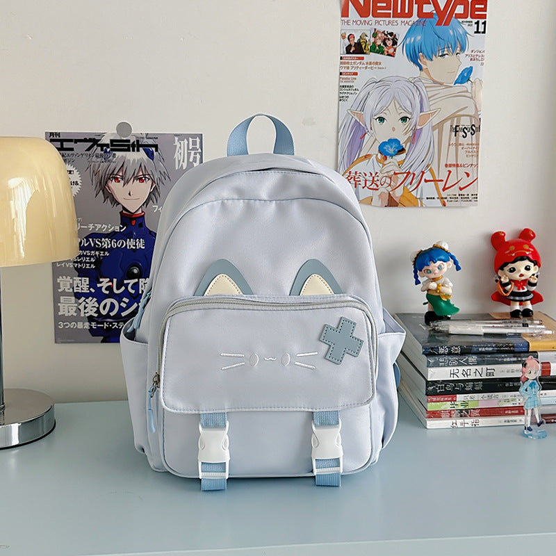 Süßer Katzenohren-Schulrucksack