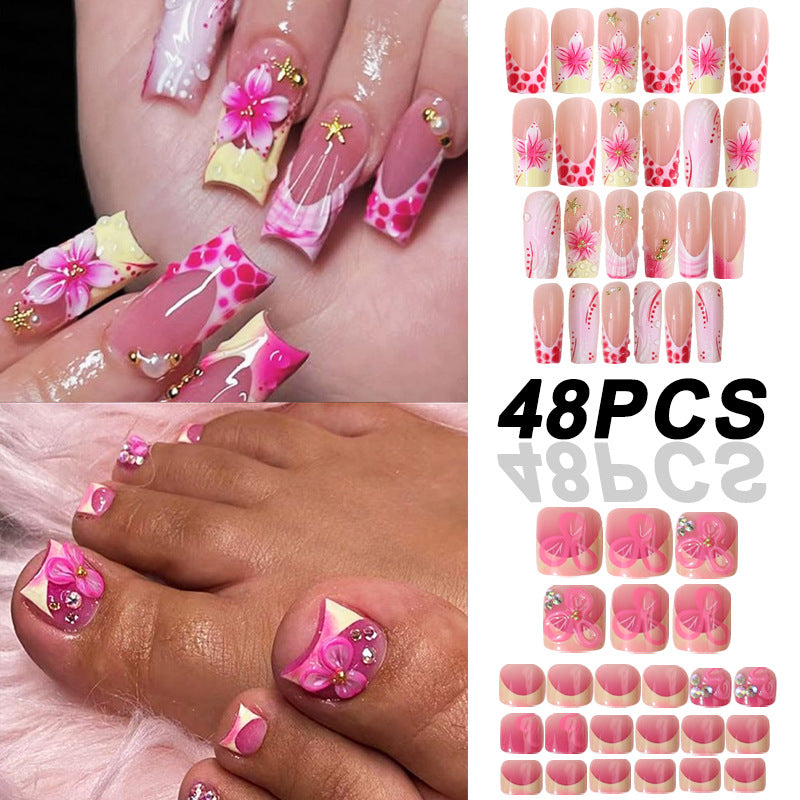 Elegante französische Stil Press-On Nail Tips Brehn