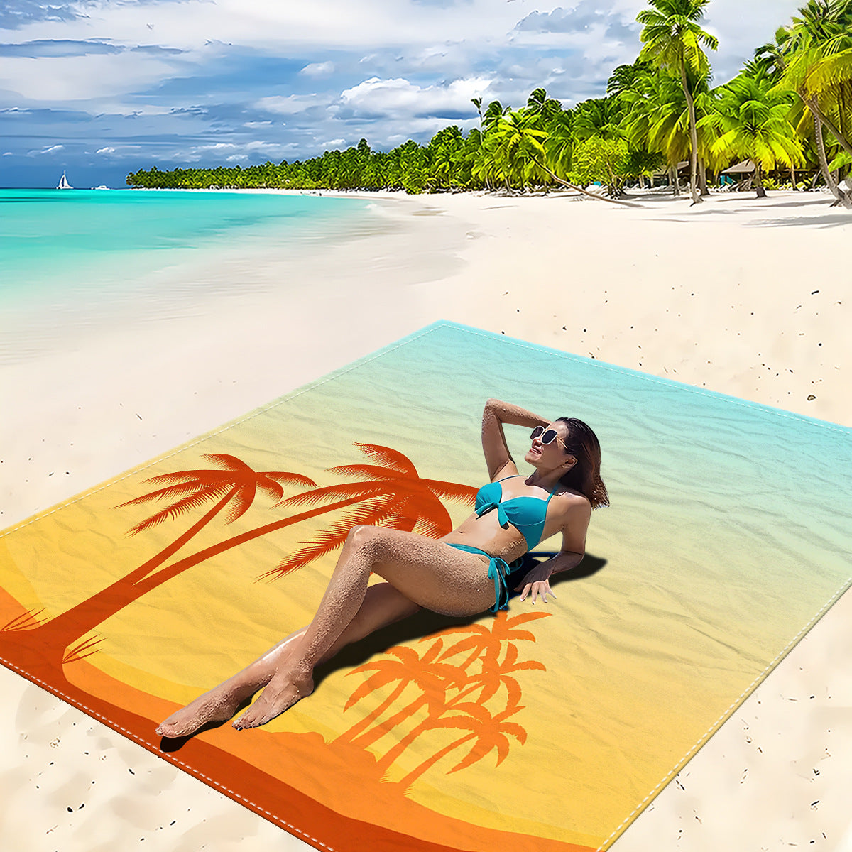 Mandala Design Strandmatte Brehn