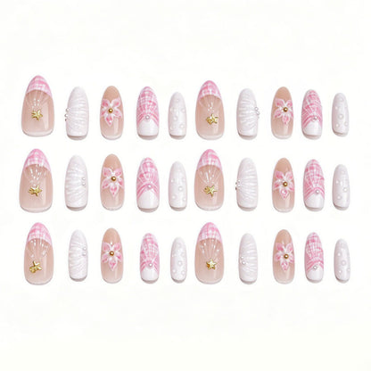 Dekoratives Floral Press-On Nagelkunstset