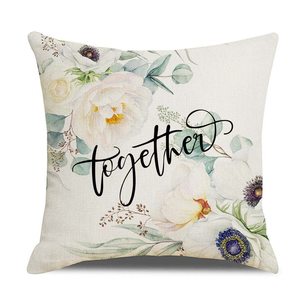 Damen Elegante Kissenhülle mit floralen Motiven Brehn